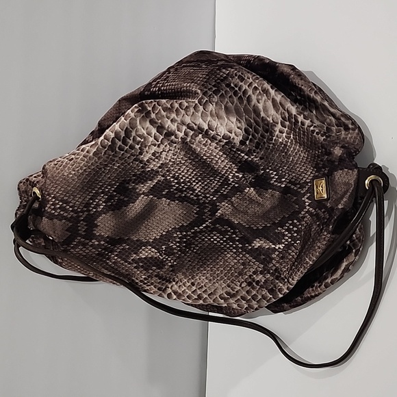 Moschino Snakeskin Print Drawstring Backpack - Picture 7 of 15